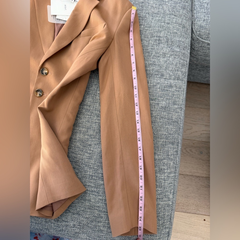 A.L.C. Maverick Jacket Tawny Brown Lace Up Princess Silhouette Size: 6 - Picture 12 of 14